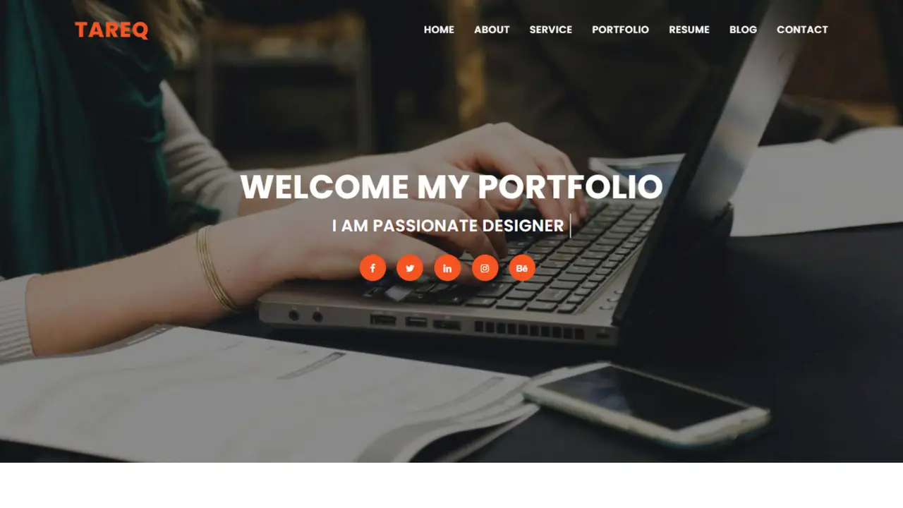 Tareq Personal Portfolio HTML5 Template