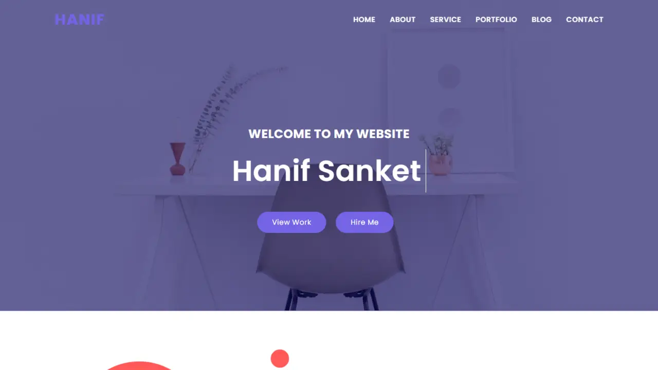 Hanif Personal Portfolio HTML5 Template