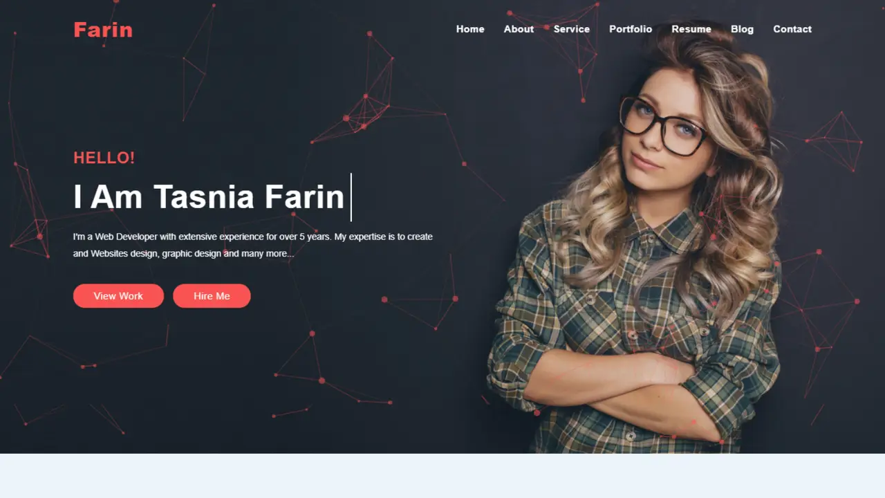 Farin Personal Portfolio HTML5 Template