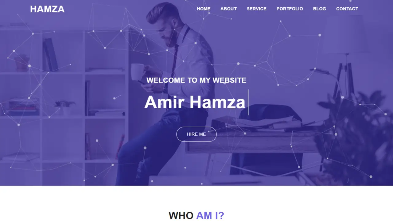 Hamza Personal Portfolio HTML5 Template