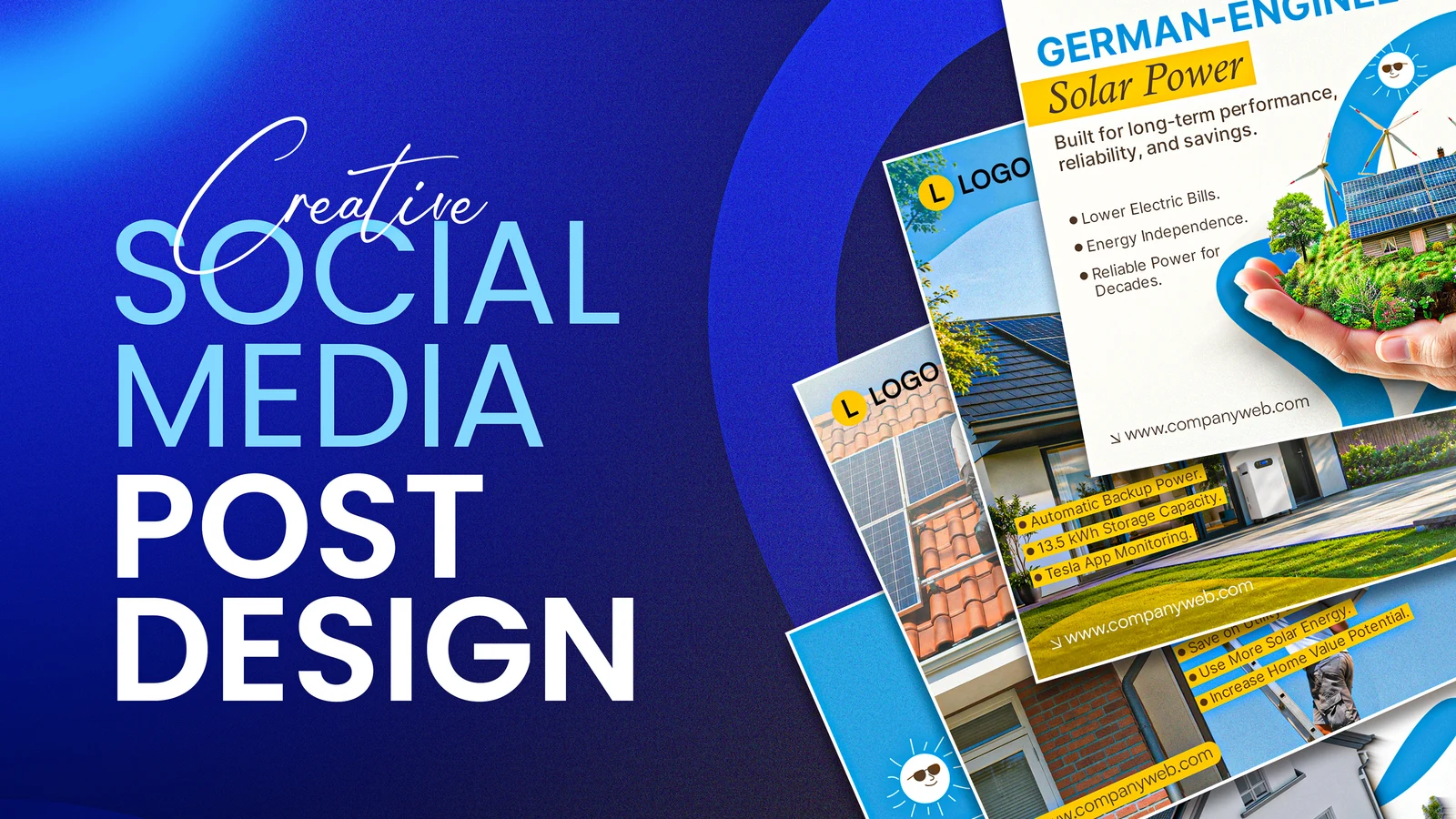 Ich gestalte professionelle und ansprechende Social-Media-Beiträge für Ihre Marke