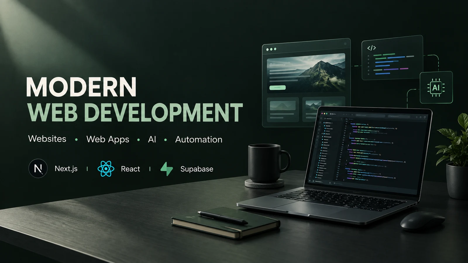 Voi crea un site modern pentru afacerea ta
